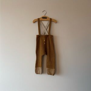 MABLI KIDS SUSPENDER KNIT PANTS